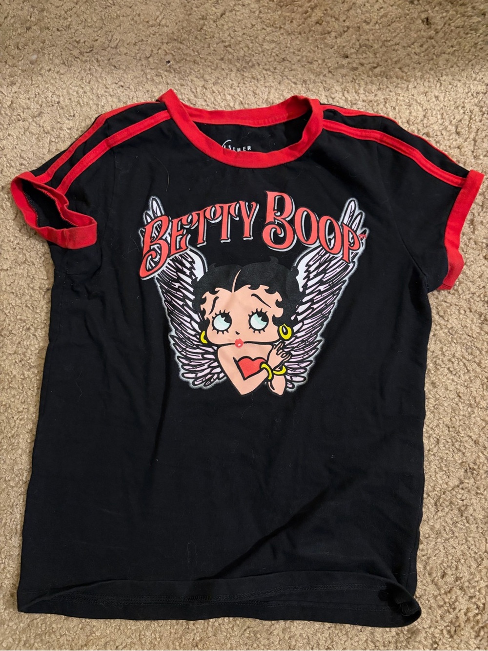 Betty Boop Black & Red Tee